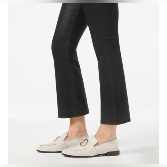 Frame Le Montecito 39.5 Loafer Tan Suede W/Gold Buckle Detail - Picture 5 of 16